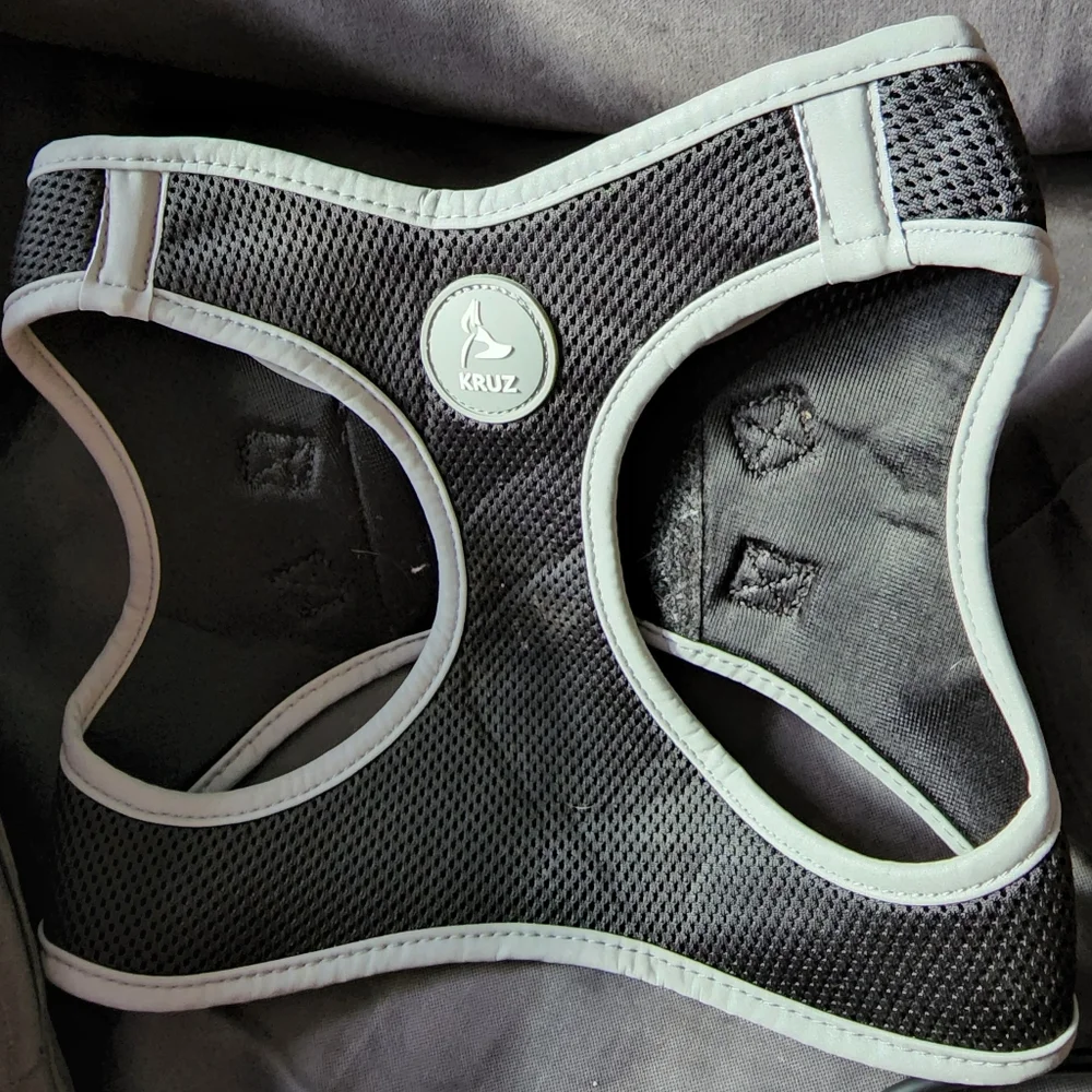 NWOT Kruz Reflective Dual Layered  Mesh Dog Harness Black Size XL